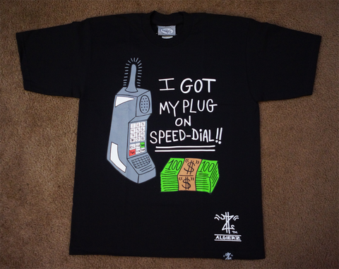 Plug On Speed-Dial (Black T-shirt) Jackie Chain Official