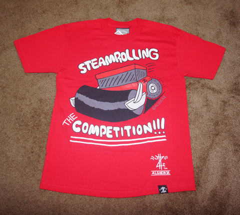 Steamrolling The Competition (red) T-Shirt