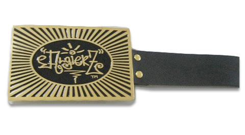 Leather Belt - Large Algierz Flag Gold