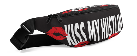 Kiss My Hustlin Ass, Fanny Pack, Black