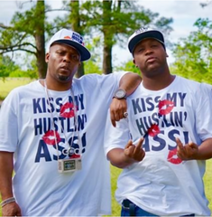 Kiss My Hustlin A** (white) T-shirt