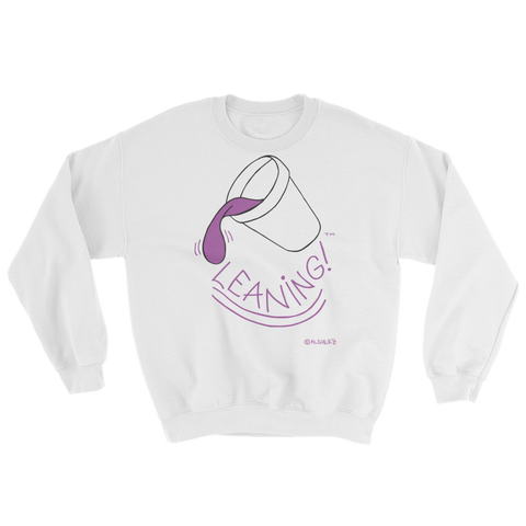 Leaning - Crewneck Sweatshirt (white)