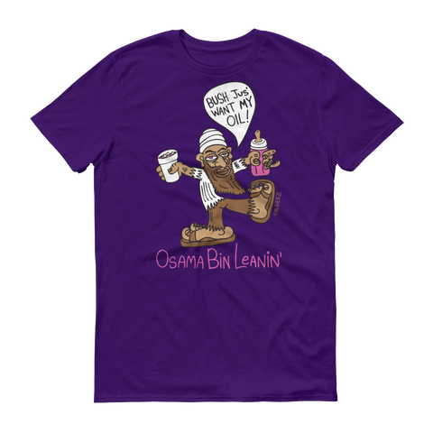 Osama Bin Leanin' (purple) T-shirt