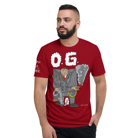 O.G. Original Gangster - Burgundy T-Shirt