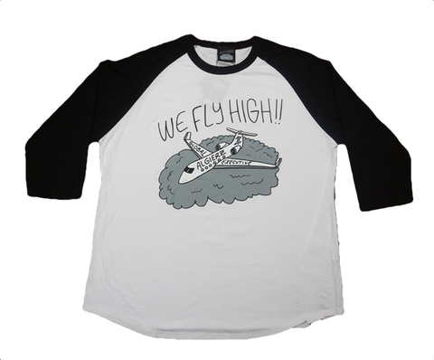 We Fly High (black/white) Raglan