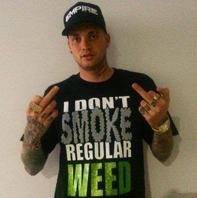 I Don't Smoke Regular Weed (white) T-Shirt