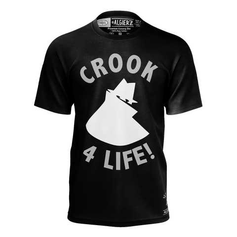 Crook 4 Life, T-Shirt, Black remix