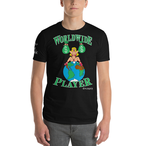 Worldwide Player, T-Shirt, Black REMIX