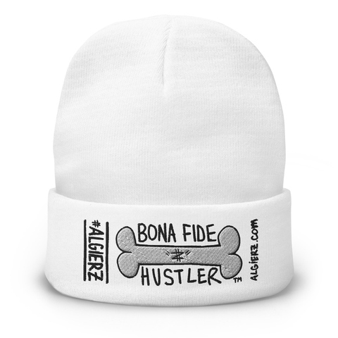 Bona Fide Hustler - Beanie - White