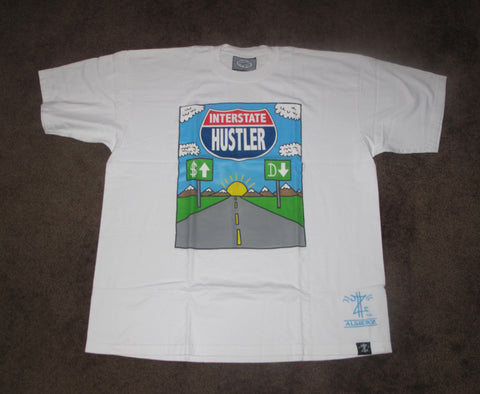 Interstate Hustler (white) T-Shirt