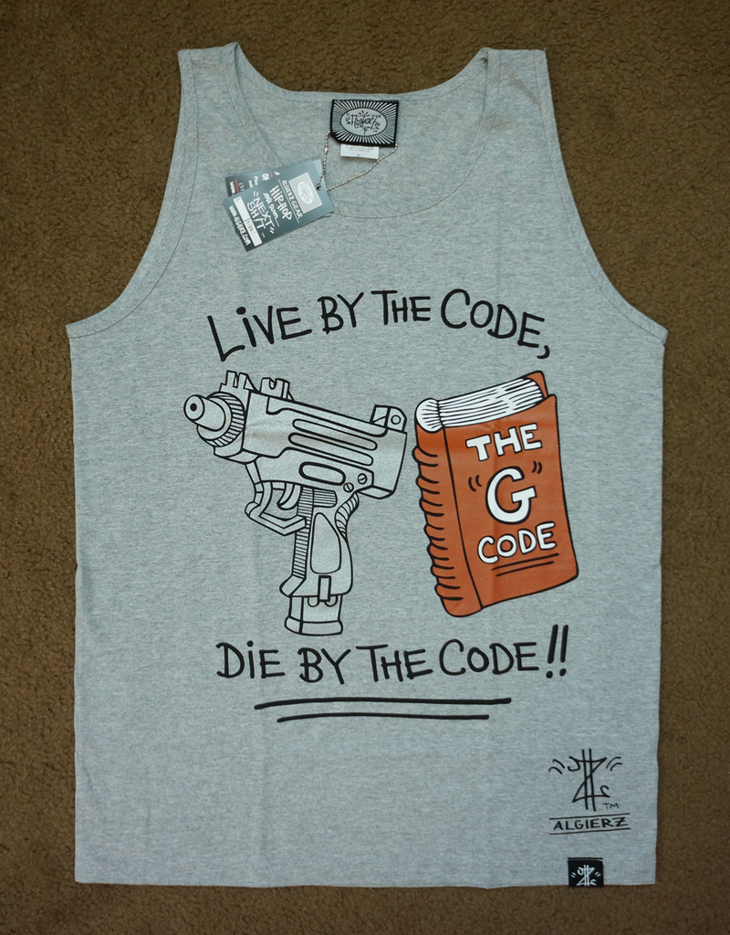 Live By The G Code (grey) Tank | ALGIERZ.com