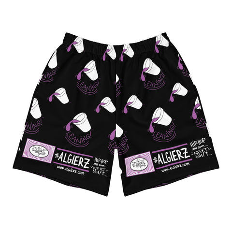 Leaning Foam Cups | Long Athletic Shorts, Black