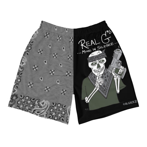 Real G's Move In Silence - Athletic Shorts (Black)