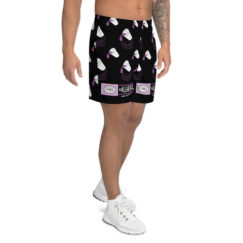 Leaning Foam Cups | Long Athletic Shorts, Black
