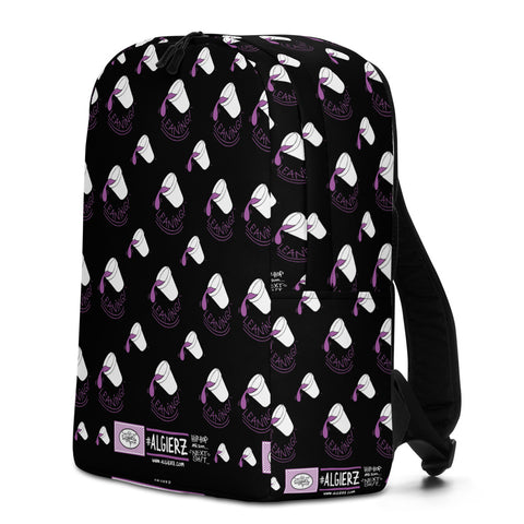 Leaning Drank Cup, Repeating Design, Black, Laptop Backpack (Remix)