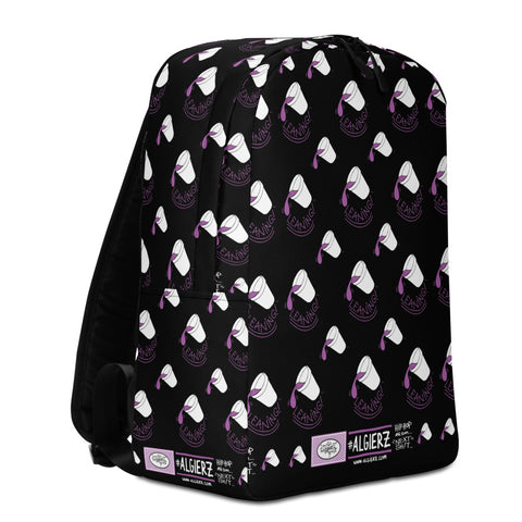 Leaning Drank Cup, Repeating Design, Black, Laptop Backpack (Remix)