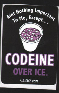 Codeine Over Ice - Z-Ro Sticker