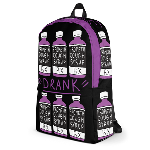 "Purple Drank" Cough Syrup Bottle - Laptop Backpack