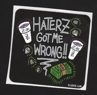Haterz Got Me Wrong -  Sticker