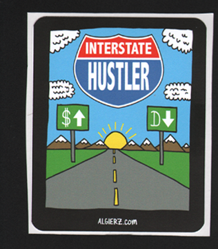 Interstate Hustler - Sticker