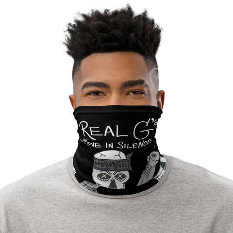 Real G's Move In Silence Black Neck Gaiter Mask