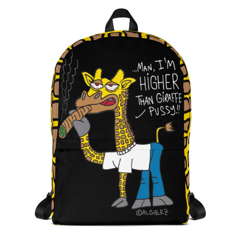Higher Than Giraffe, Laptop Backpack, Black