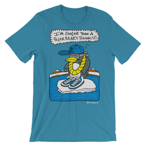 Cooler Than a Polar Bear's Toe Nails? (turquoise) T-Shirt