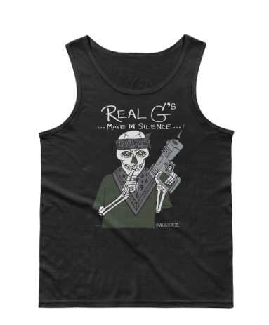 Real G's Move In Silence (black) Tank