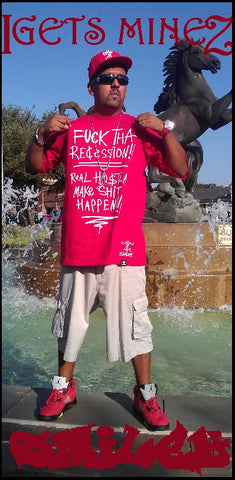 Fuck Tha Recession (red) T-Shirt