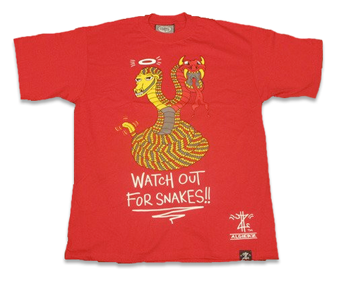 Watch Out For Snakes (red) T-Shirt