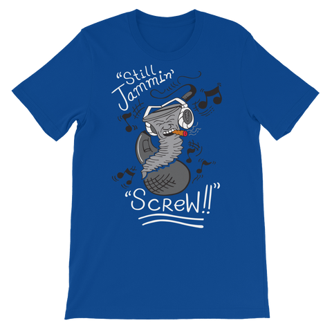 Still Jammin Screw (royal blue) T-Shirt
